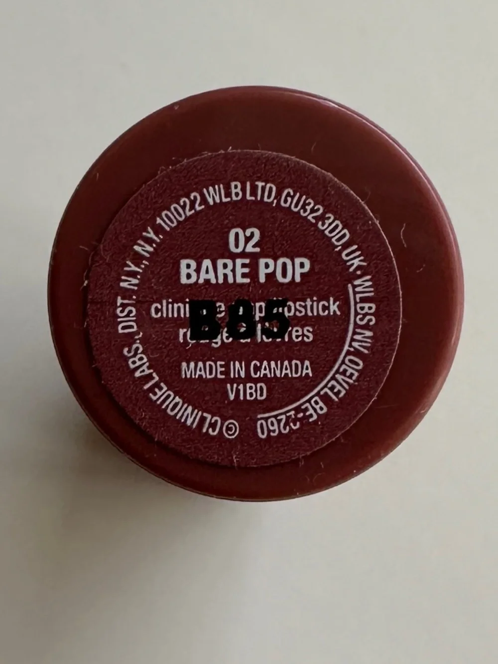 Brand New - Clinique Pop Lipstick in Bare Pop